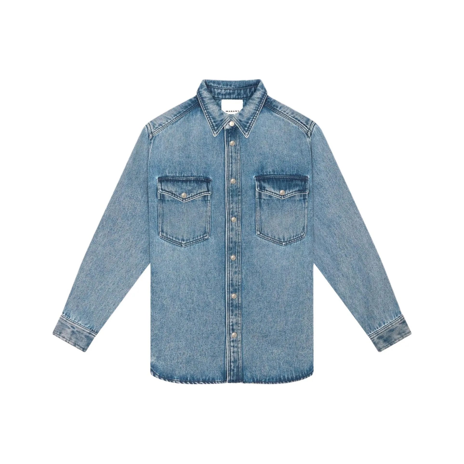 ISABEL MARANT Long Sleeved Button Up Denim Shirt