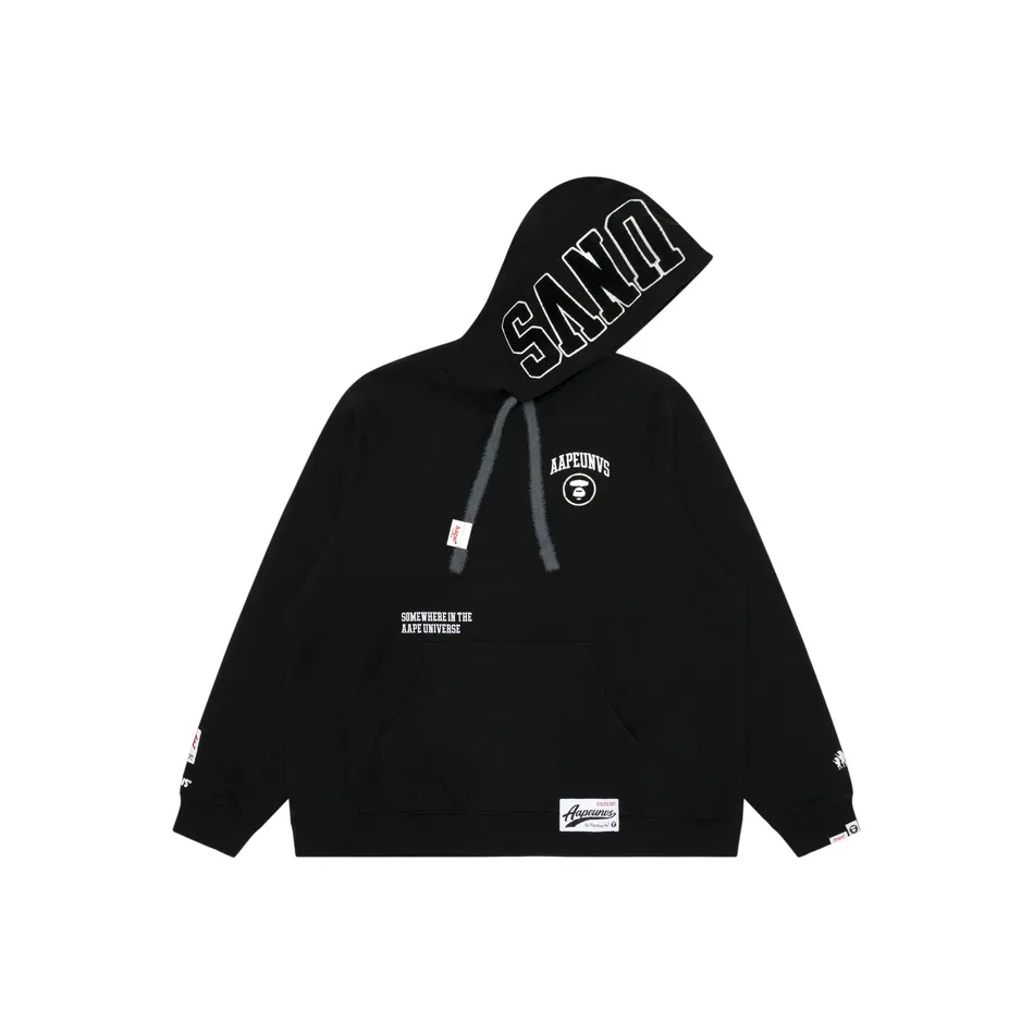 Aape Logo-appliqué Jersey Hoodie