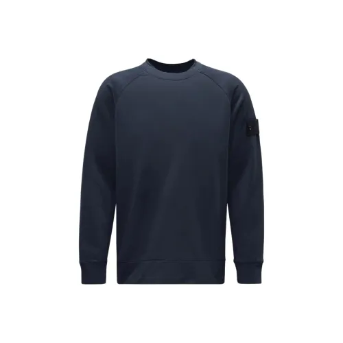 STONE ISLAND Темно-синий Мужские Свитшоты