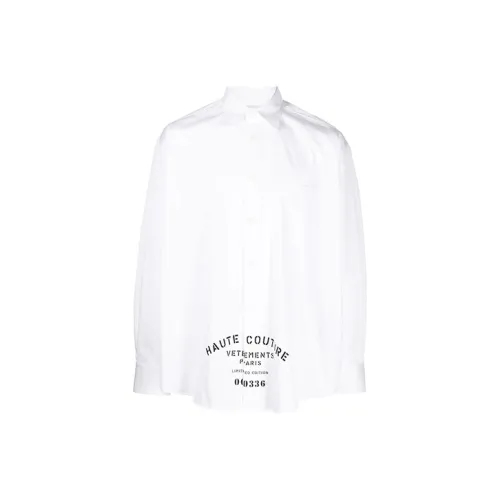 Vetements Белая Мужская Рубашка