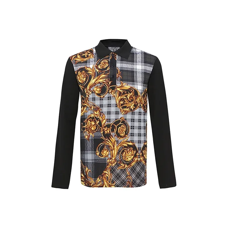 VERSACE JEANS COUTURE Polo Shirt Men's Black