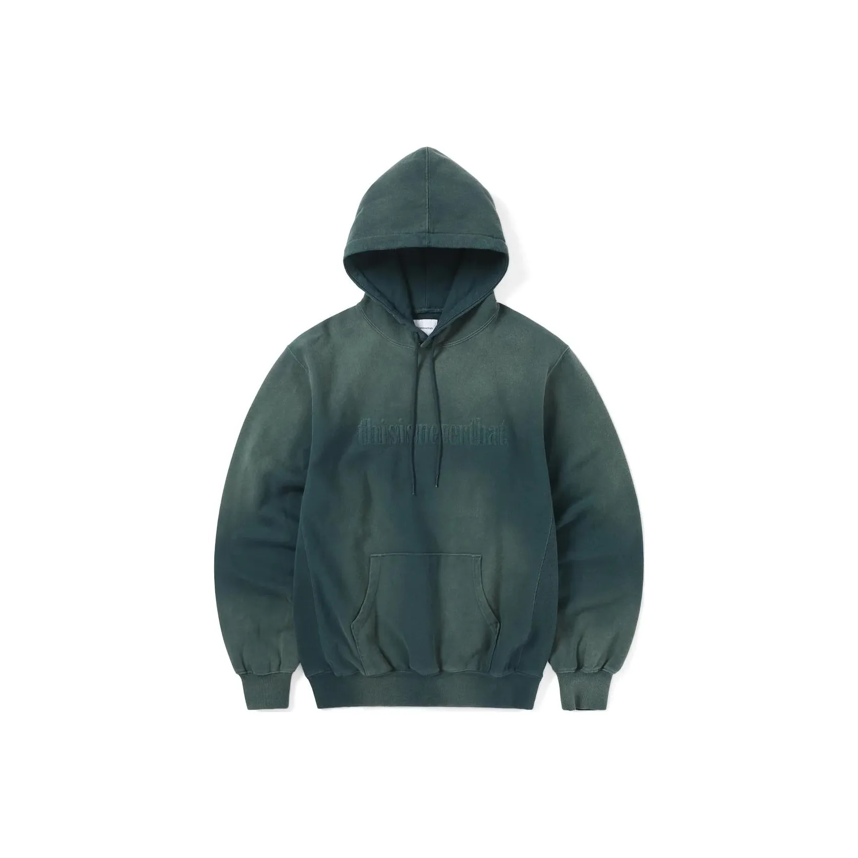 Thisisneverthat SS24 Faded Embroidery Hoodie Sweatshirt Unisex Indigo