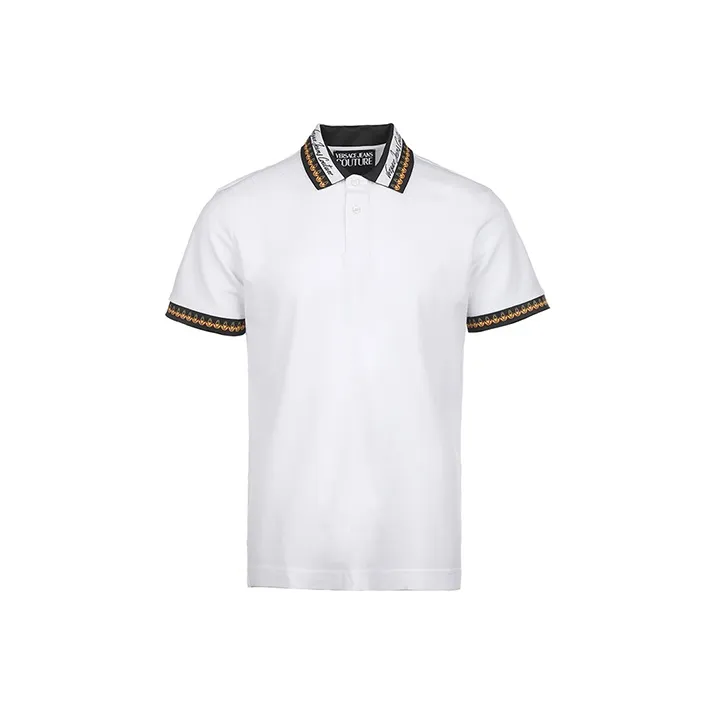 VERSACE JEANS COUTURE Белая Мужская Рубашка Поло
