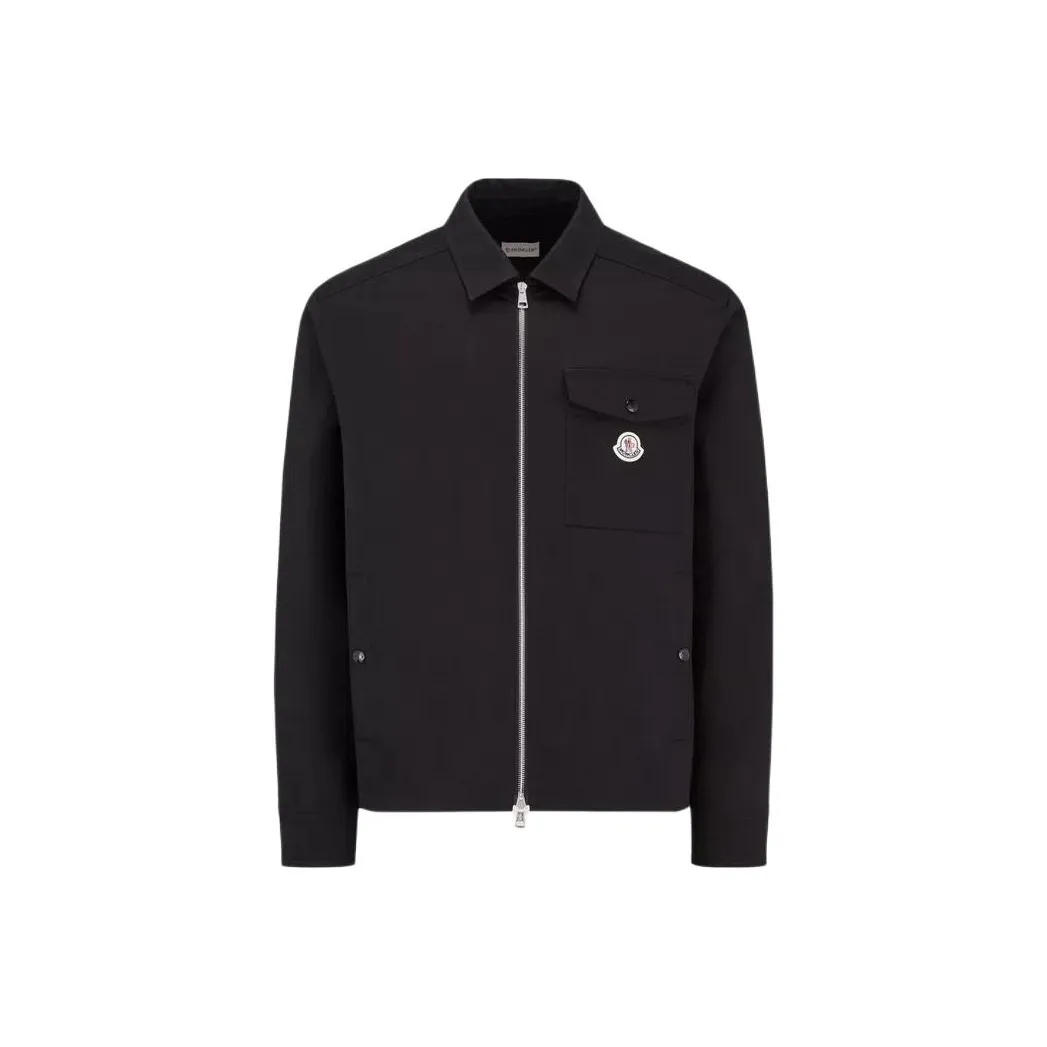 Moncler Ciamicia Logo Patch Zipped Shirt Jacket