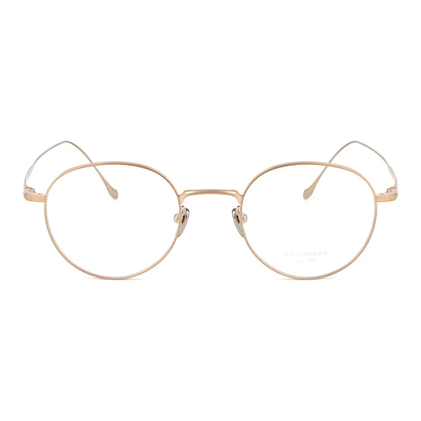 MASUNAGA Titanium Round Eyeglass Frames Unisex