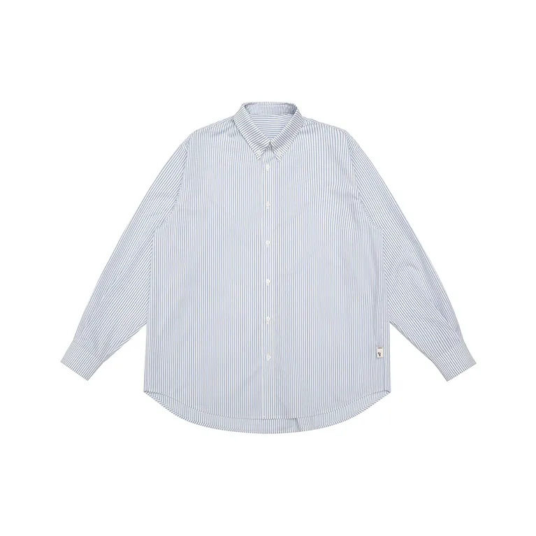 URBAN STANDARD Синие и белые полоски Мужская рубашка