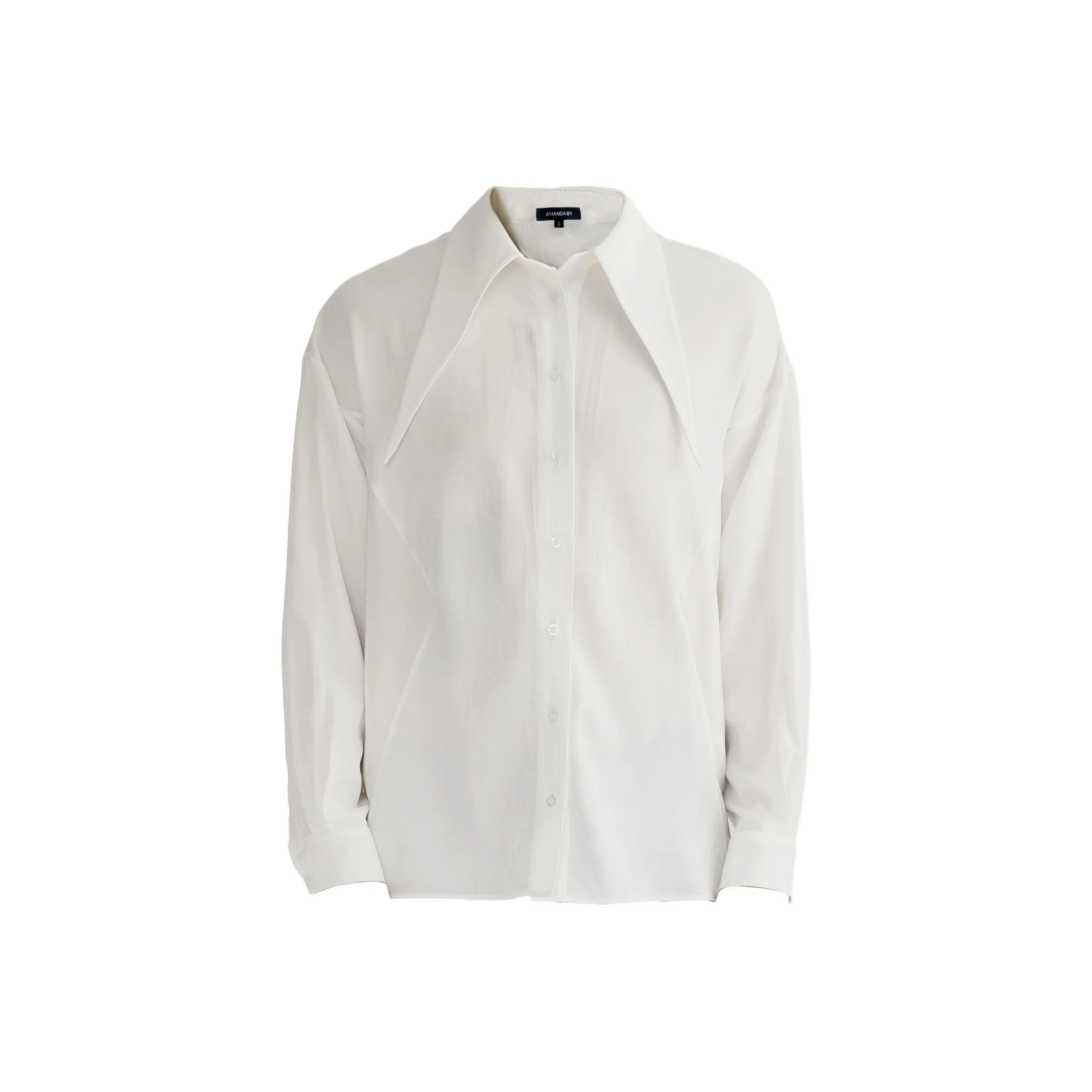 AMANDA BY Длинный рукав рубашка унисекс белый