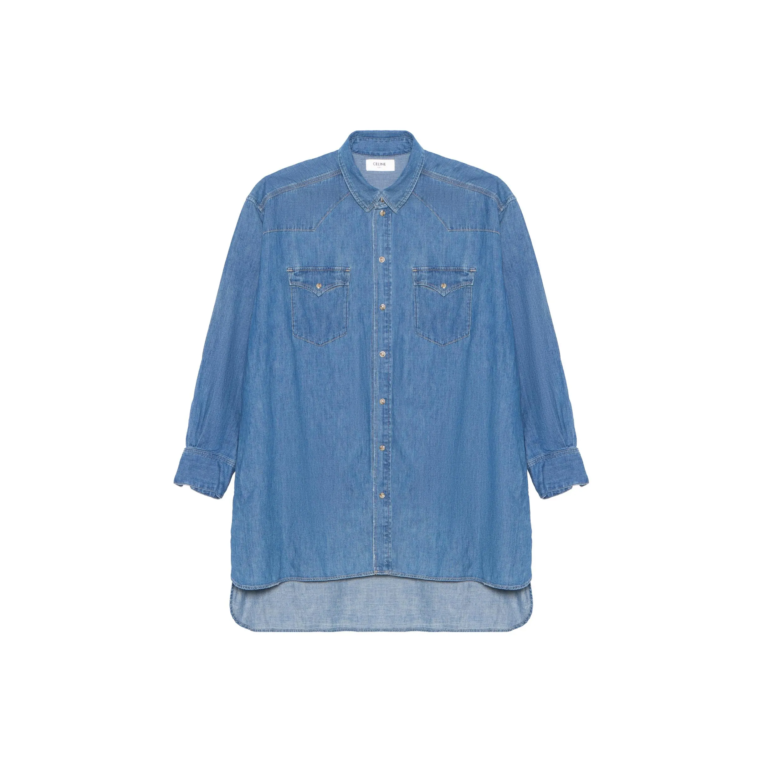 CELINE Мужские Синие Рубашки