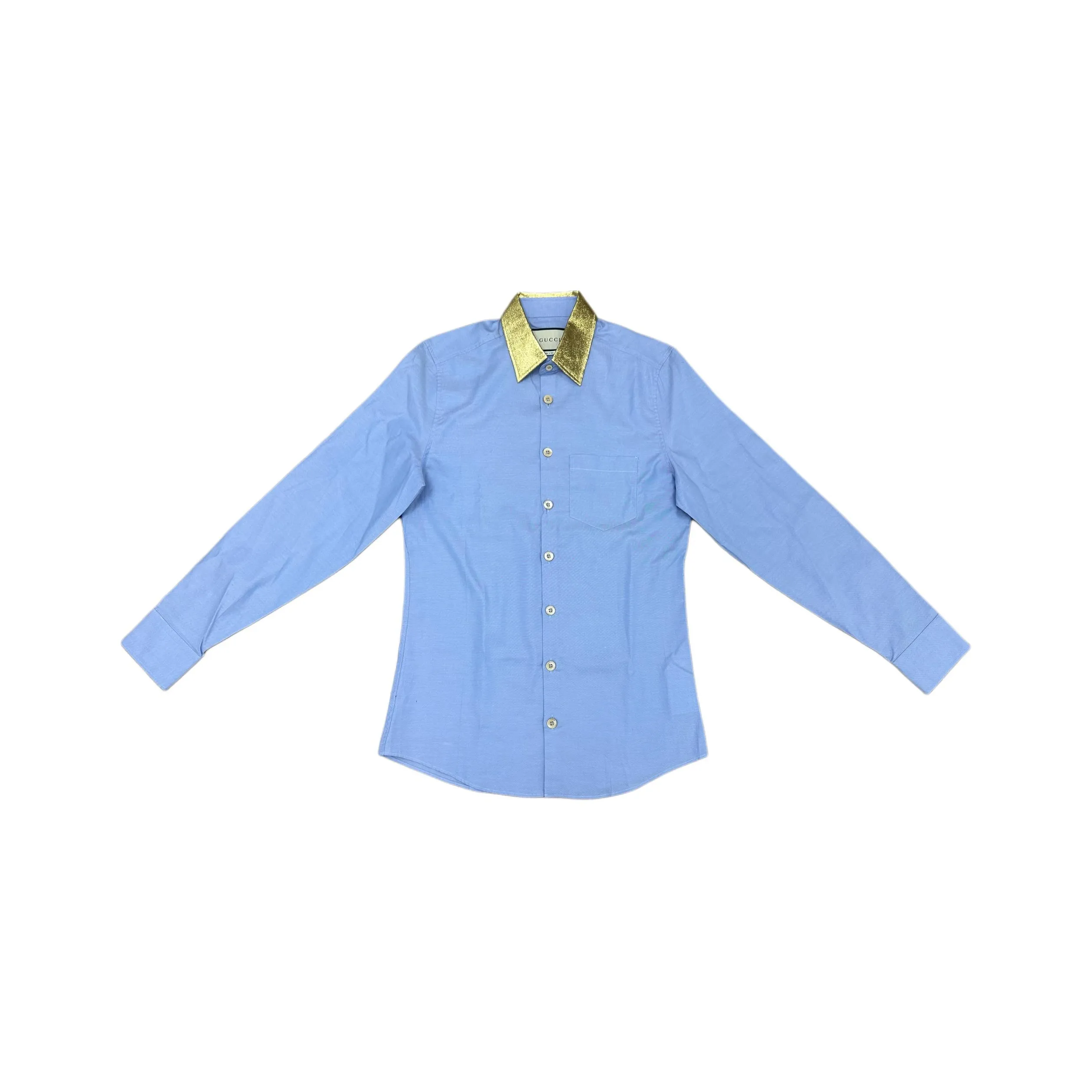 GUCCI Blue Men's Shirts GUCCI Синий Мужские Рубашки