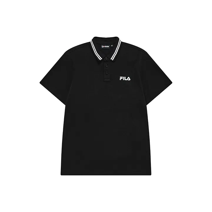 FILA FUSION Polo Shirts Men's Pitch Black