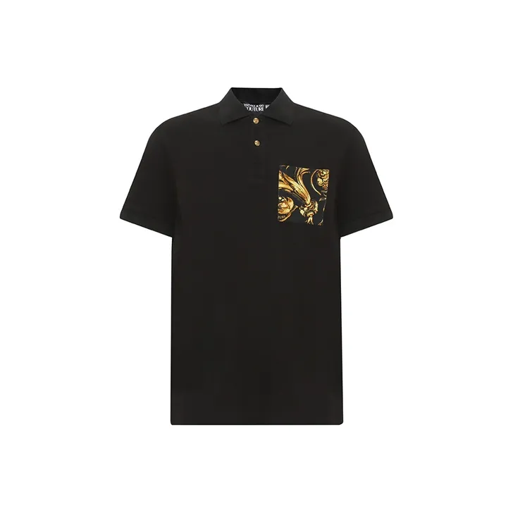 VERSACE JEANS COUTURE Polo Shirts Men's Black