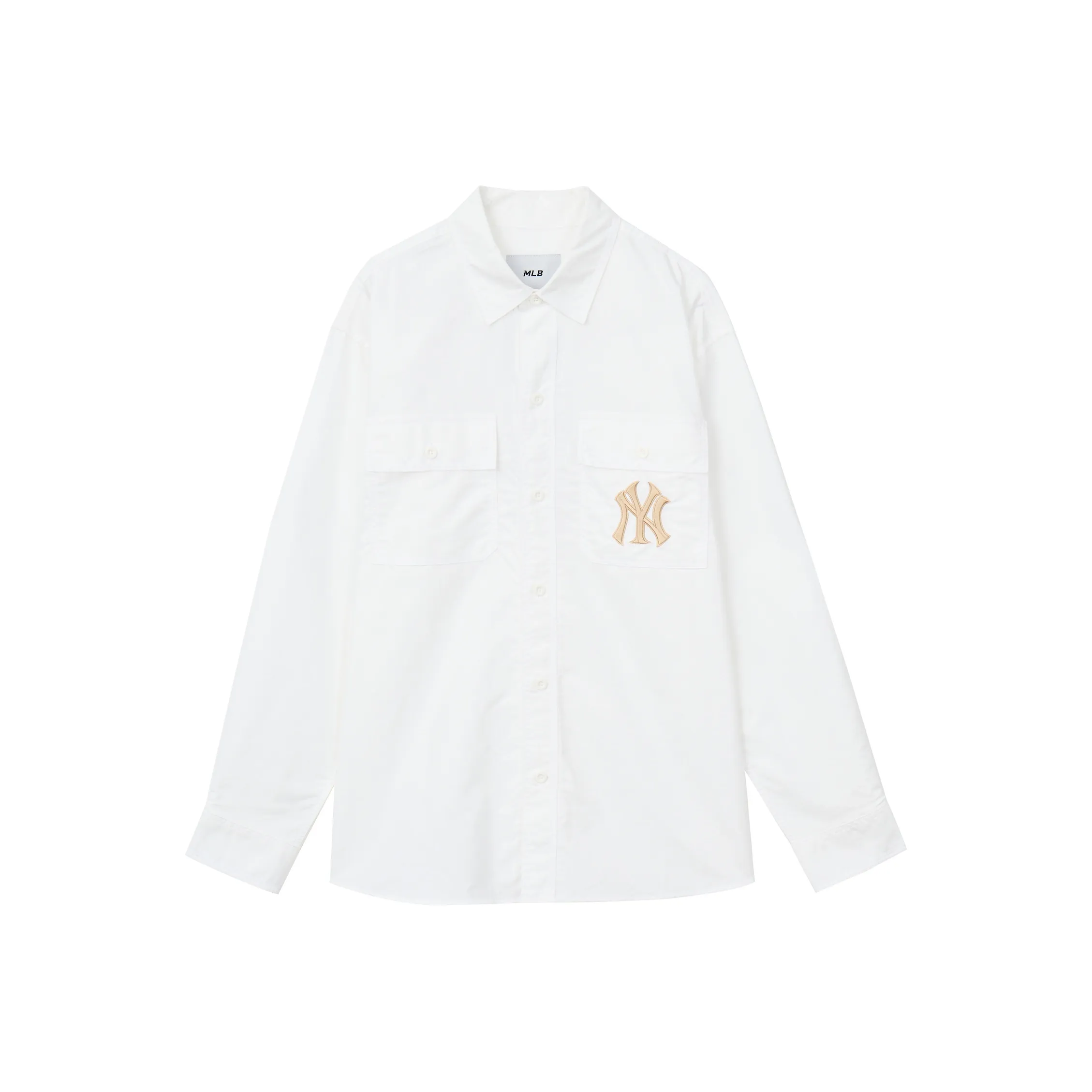 MLB Base Logo New York Yankees Рубашка Унисекс Белый
