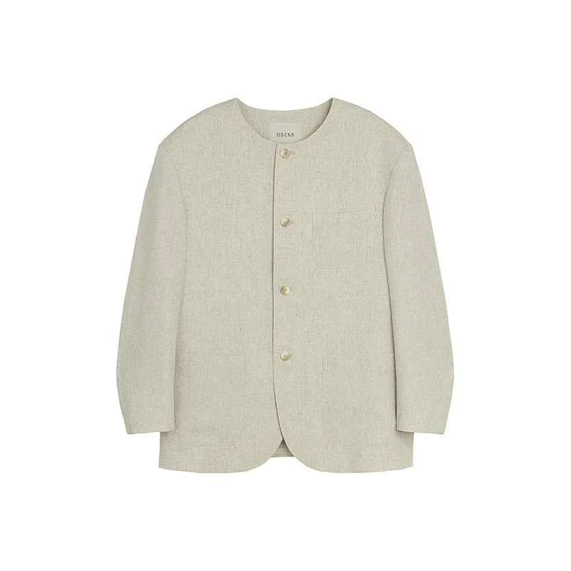 Osens Business Suit Men's Linen Gray