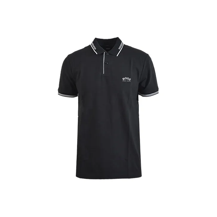 HUGO BOSS Polo Shirts Men's Charcoal Black