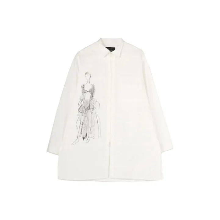 Yohji Yamamoto Рубашка Унисекс Белый