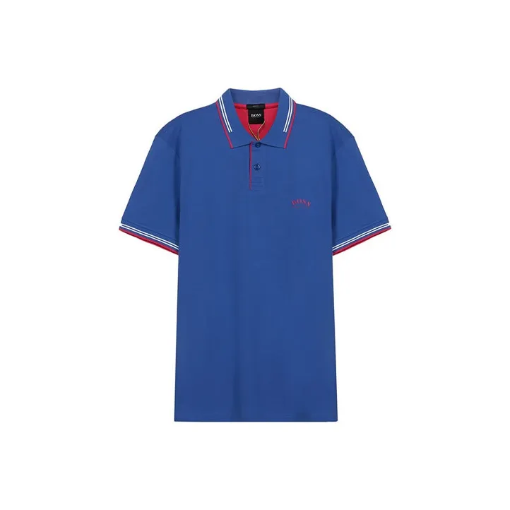 HUGO BOSS Polo Shirts Men's Royal Blue