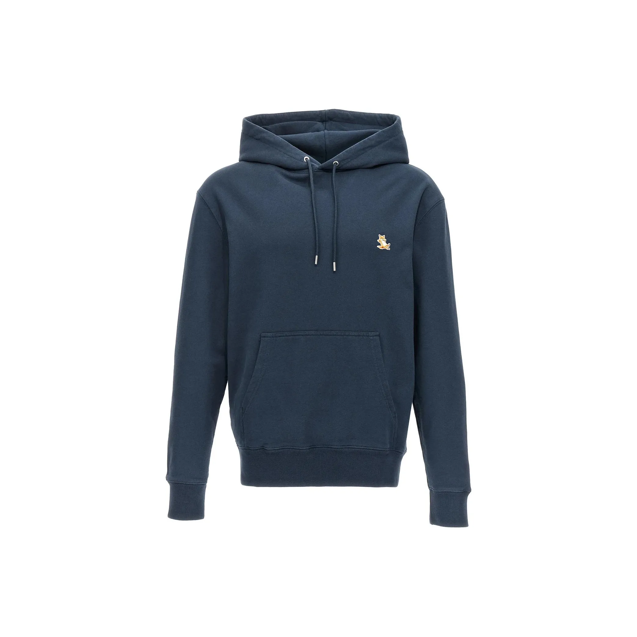 Maison Kitsuné Bold Fox Head Patch Drawstring Hoodie