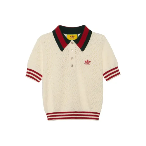 GUCCI X ADIDAS Collaboration Белый Унисекс Поло