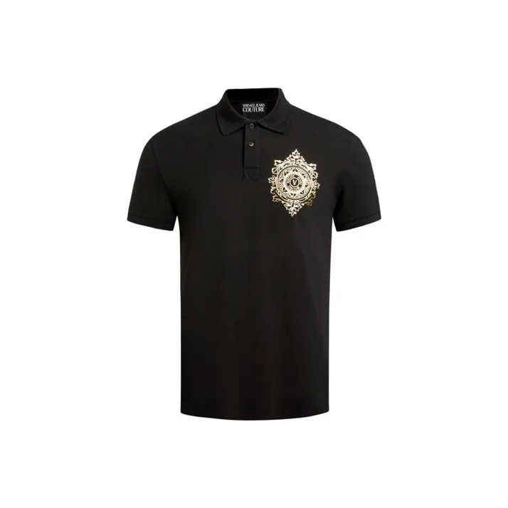 VERSACE JEANS COUTURE Мужская черная поло