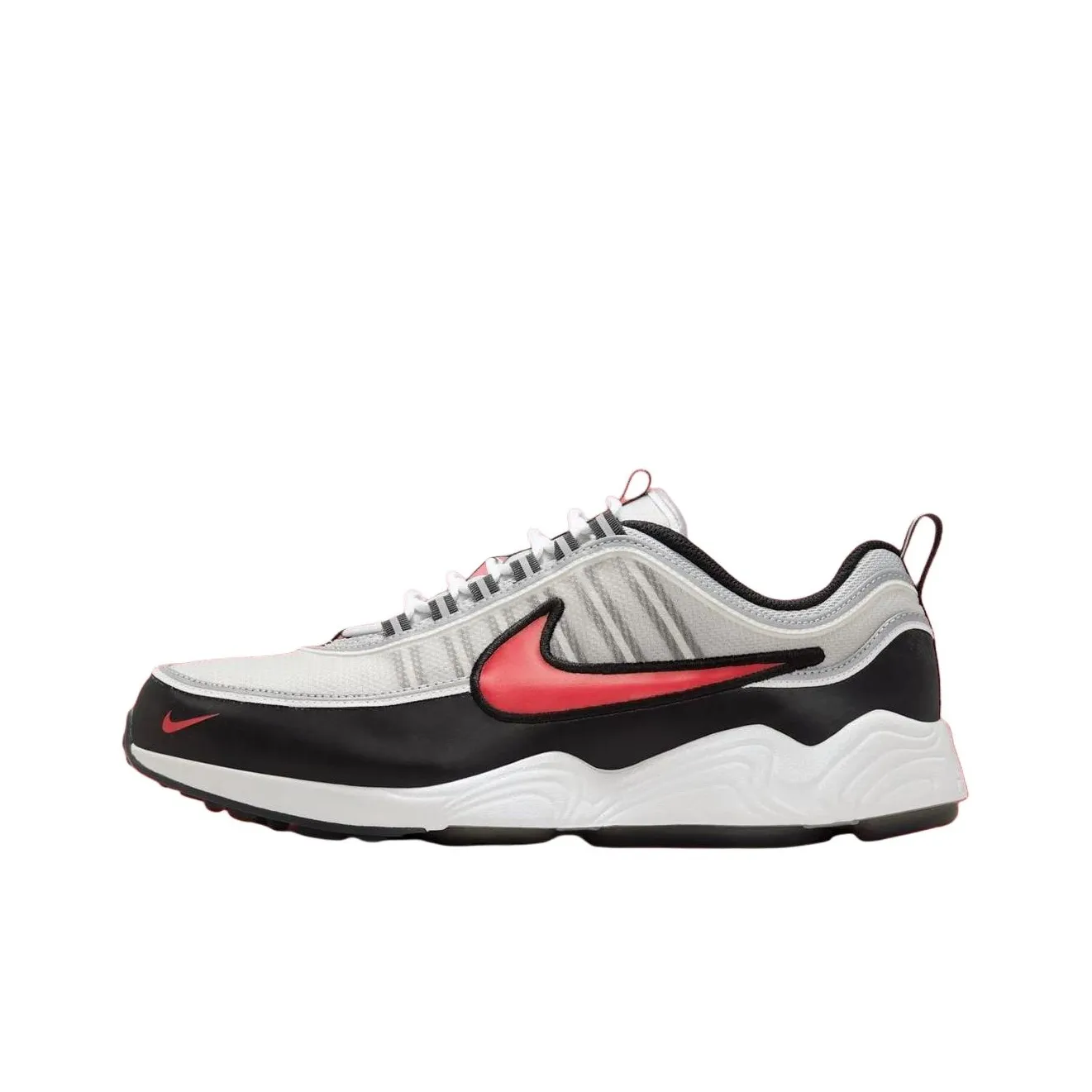 Nike Air Zoom Spiridon Slip Resistant Abrasion Resistant Низкий Топ Casual Мужской Серебристый Черный