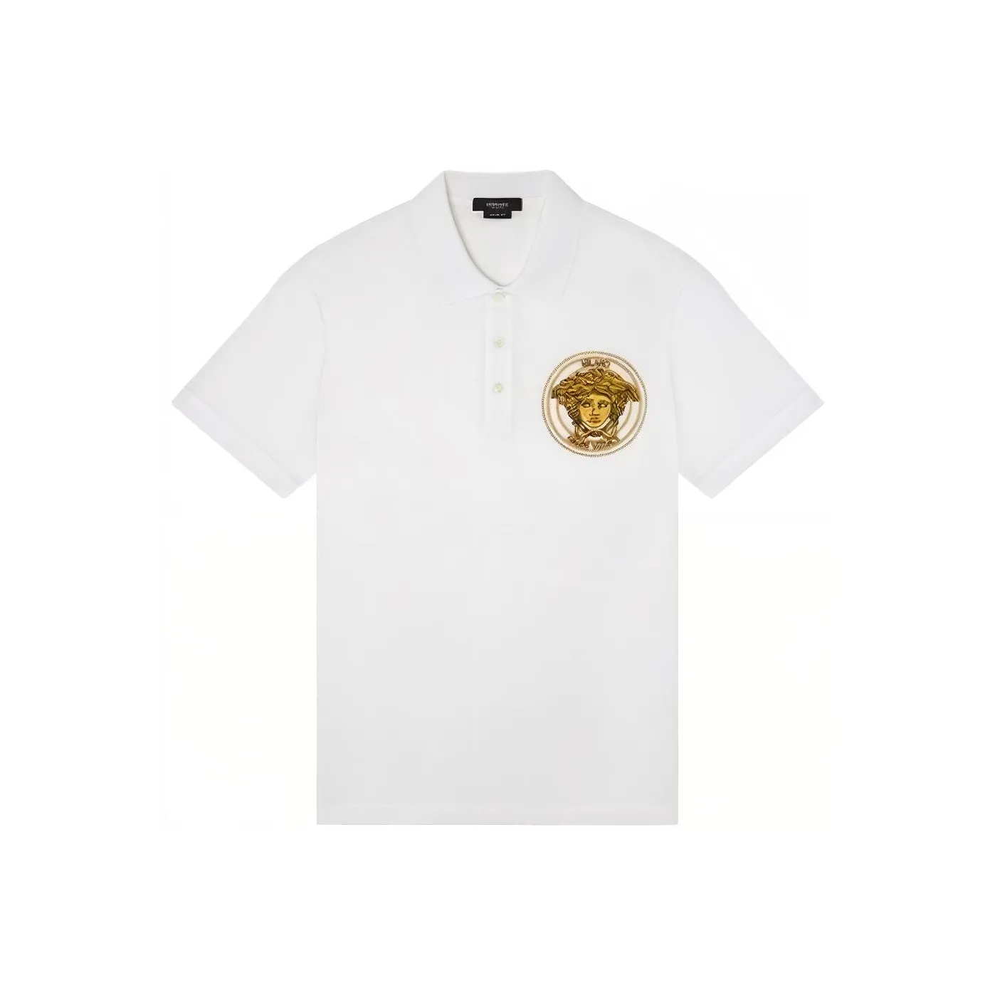 VERSACE Pre Owned 2023 Medusa Head embroidered Polo Shirt