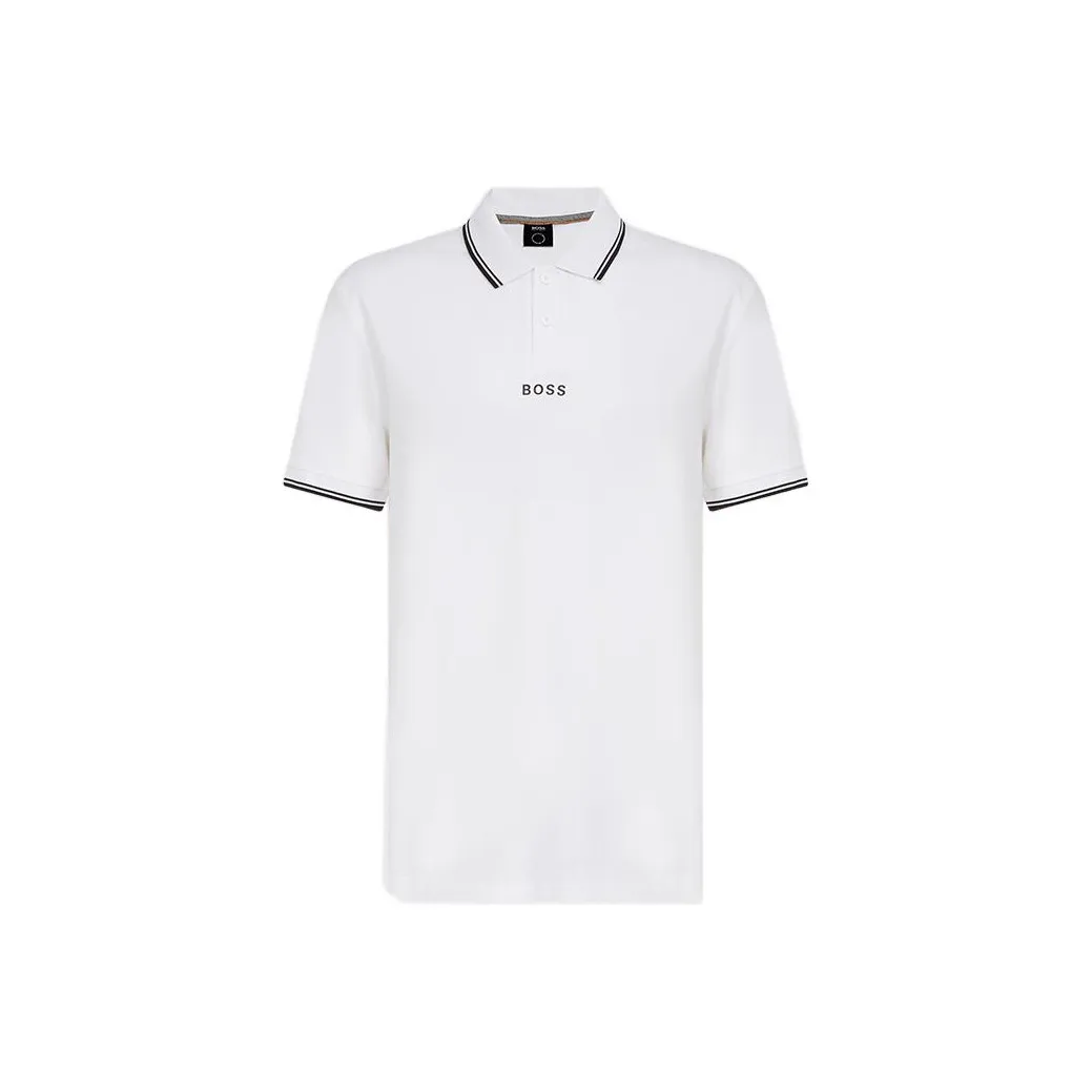 HUGO BOSS Polo Shirts Men's White
