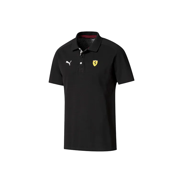 PUMA Мужская поло рубашка черного цвета