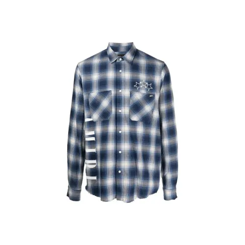 AMIRI Blue Мужские Рубашки