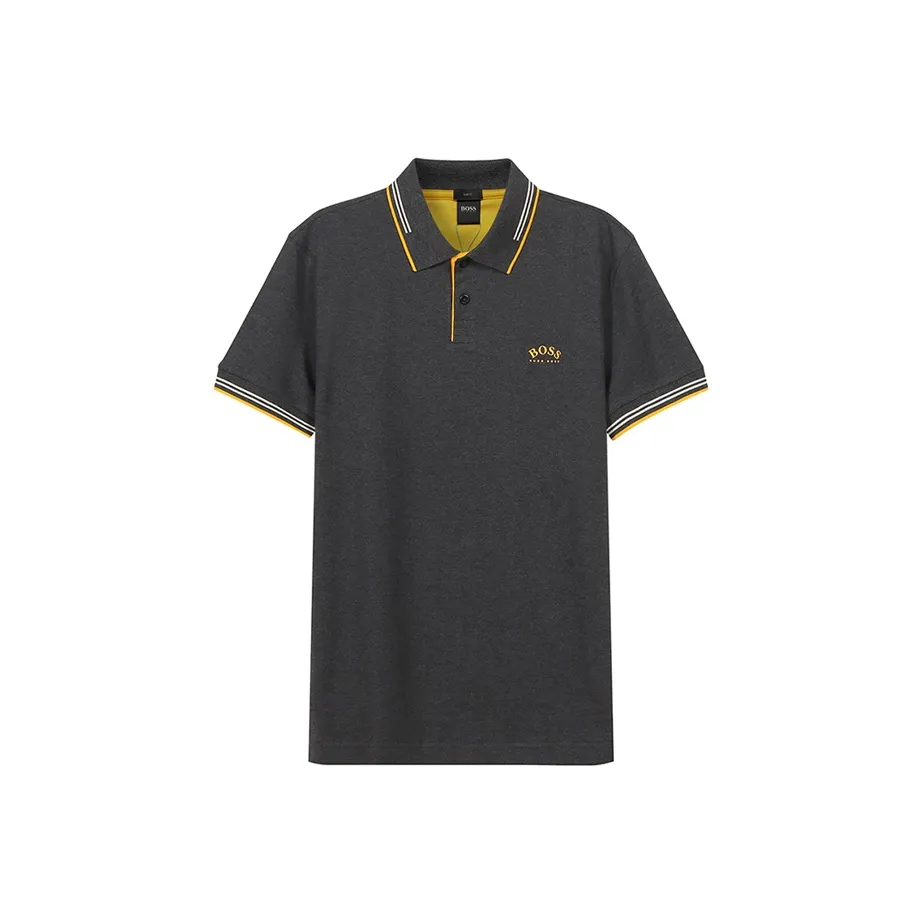 Hugo Boss Поло Мужское Черное Серое
