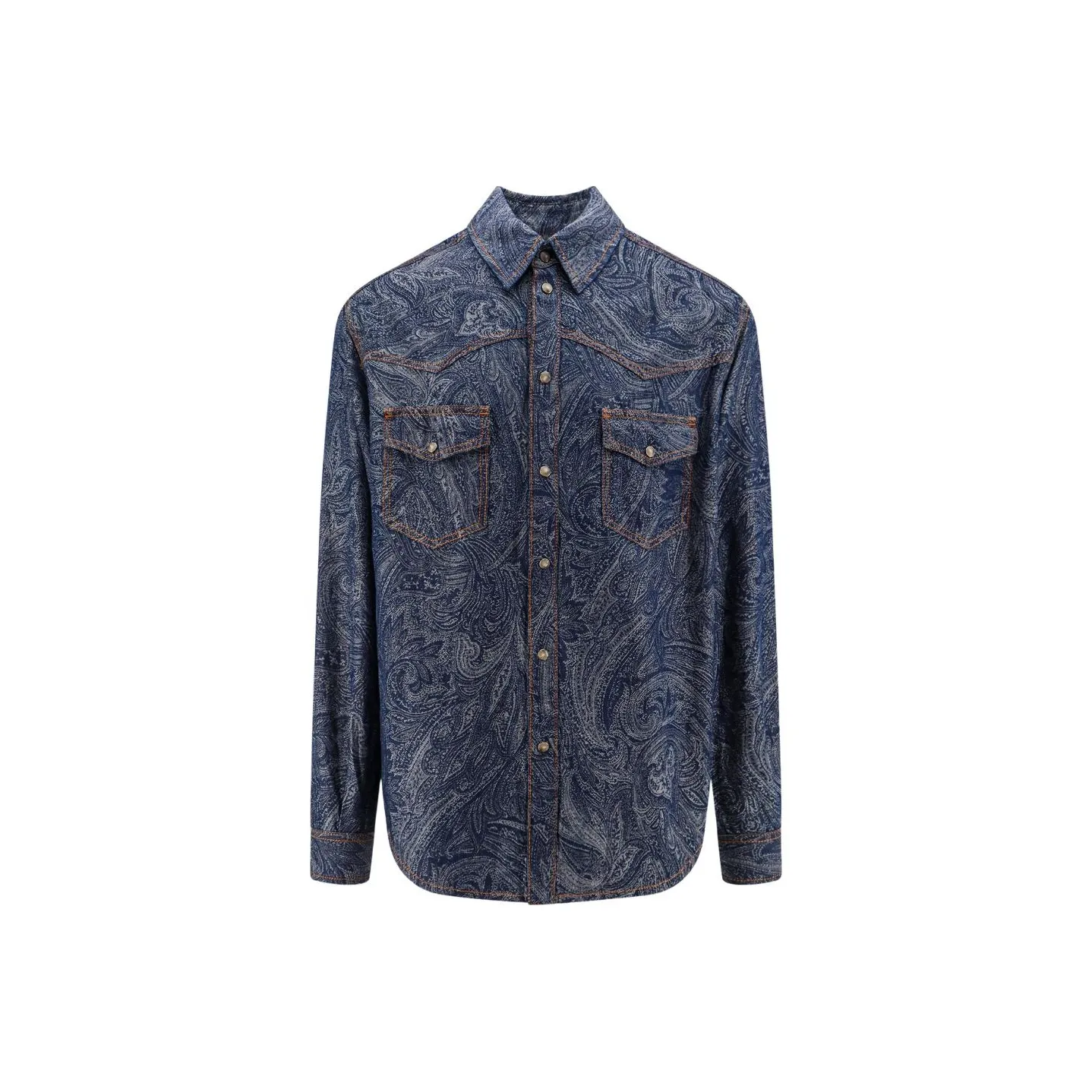 ETRO Paisley Jacquard Denim Shirt