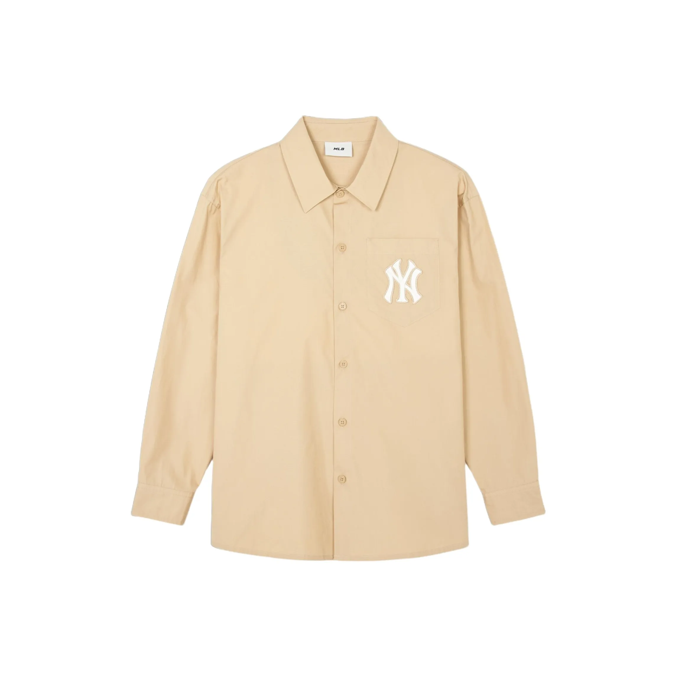 Mlb Base Logo SS24 New York Yankees Рубашка Unisex Абрикос