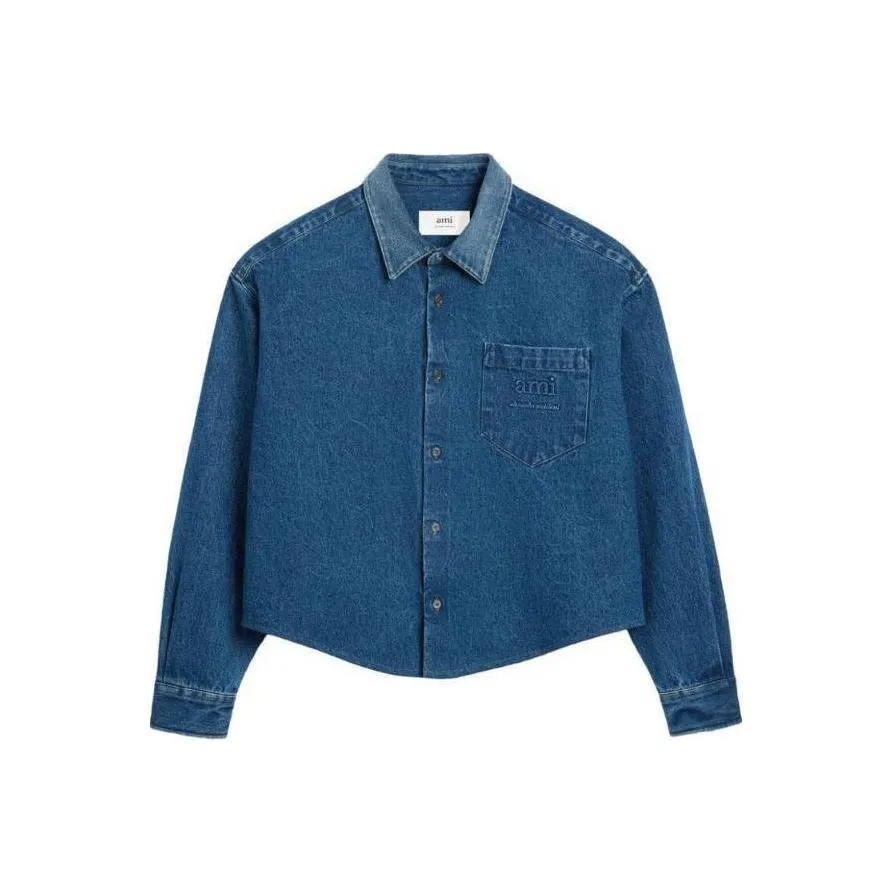 AMIPARIS Alexandre Mattiussi Ami Button Up Denim Shirt