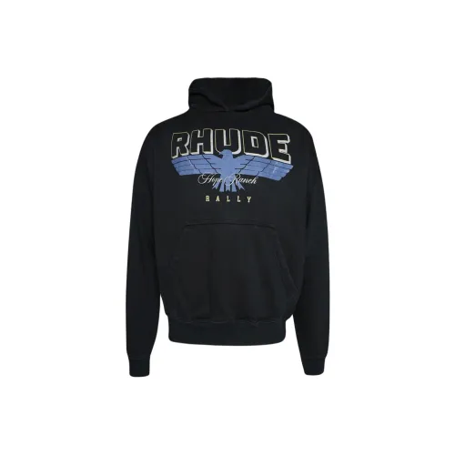 Rhude Черный Мужские Свитшоты