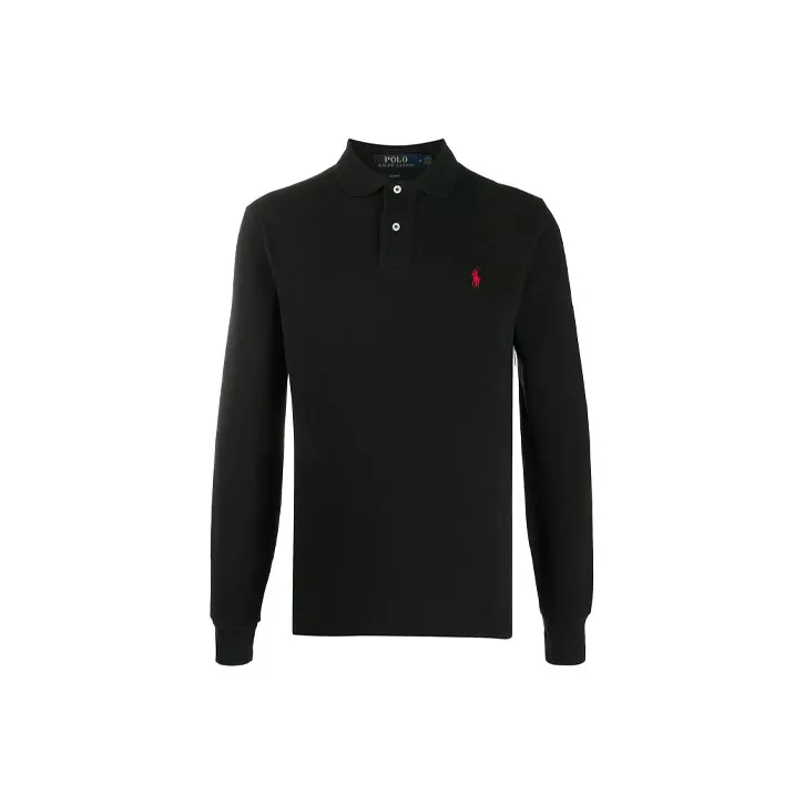 Polo Ralph Lauren Pony Embroidered Long Sleeved Polo Shirt