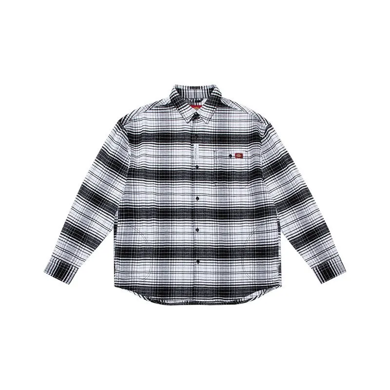 Dickies Рубашка Унисекс Черный Белый