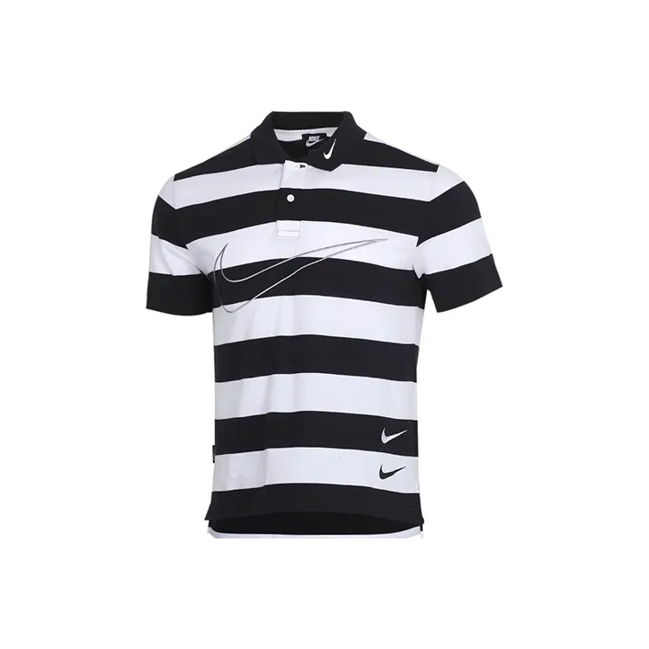 Nike Polo Shirt Men's Black White