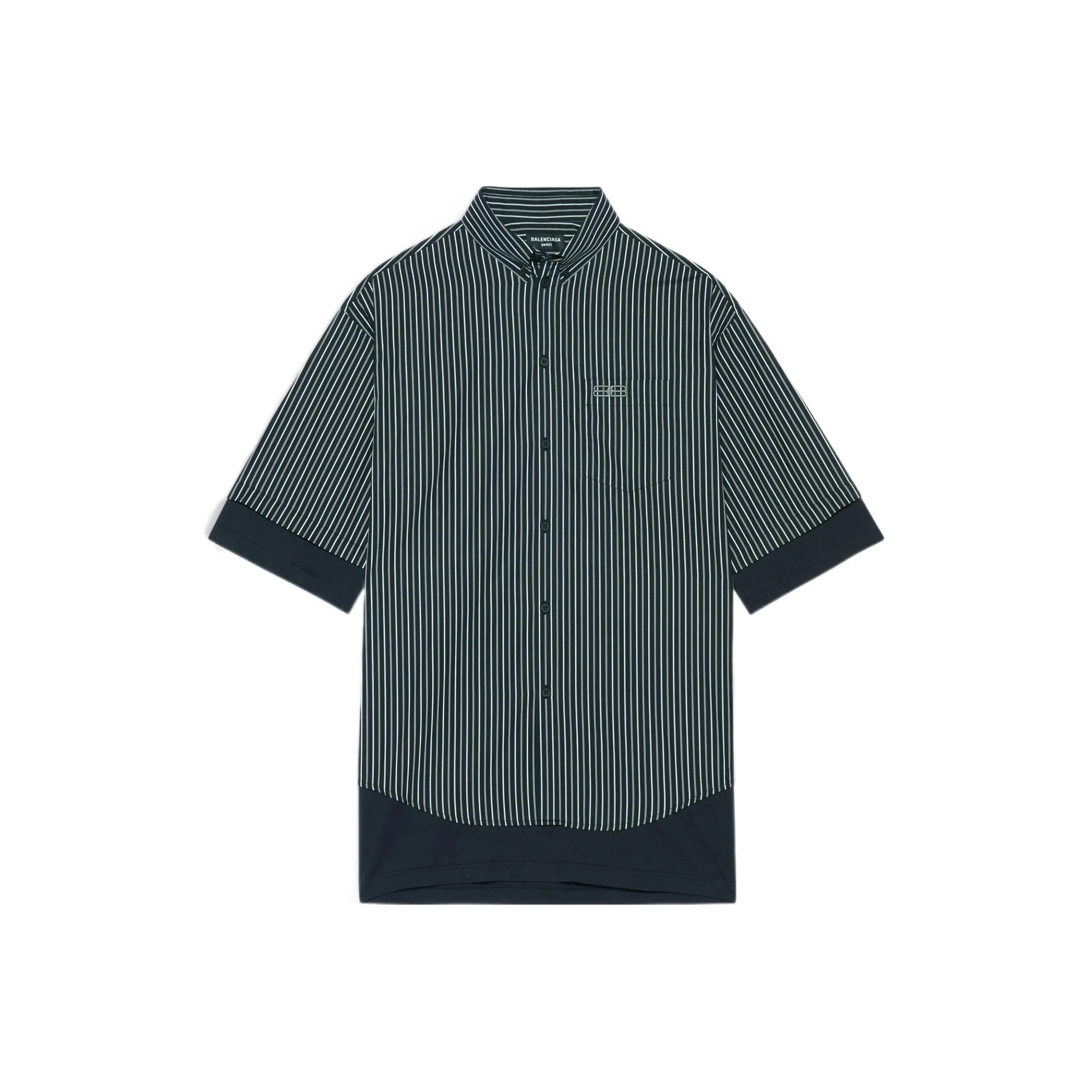 Balenciaga Mens Bb Icon Layered Shirt