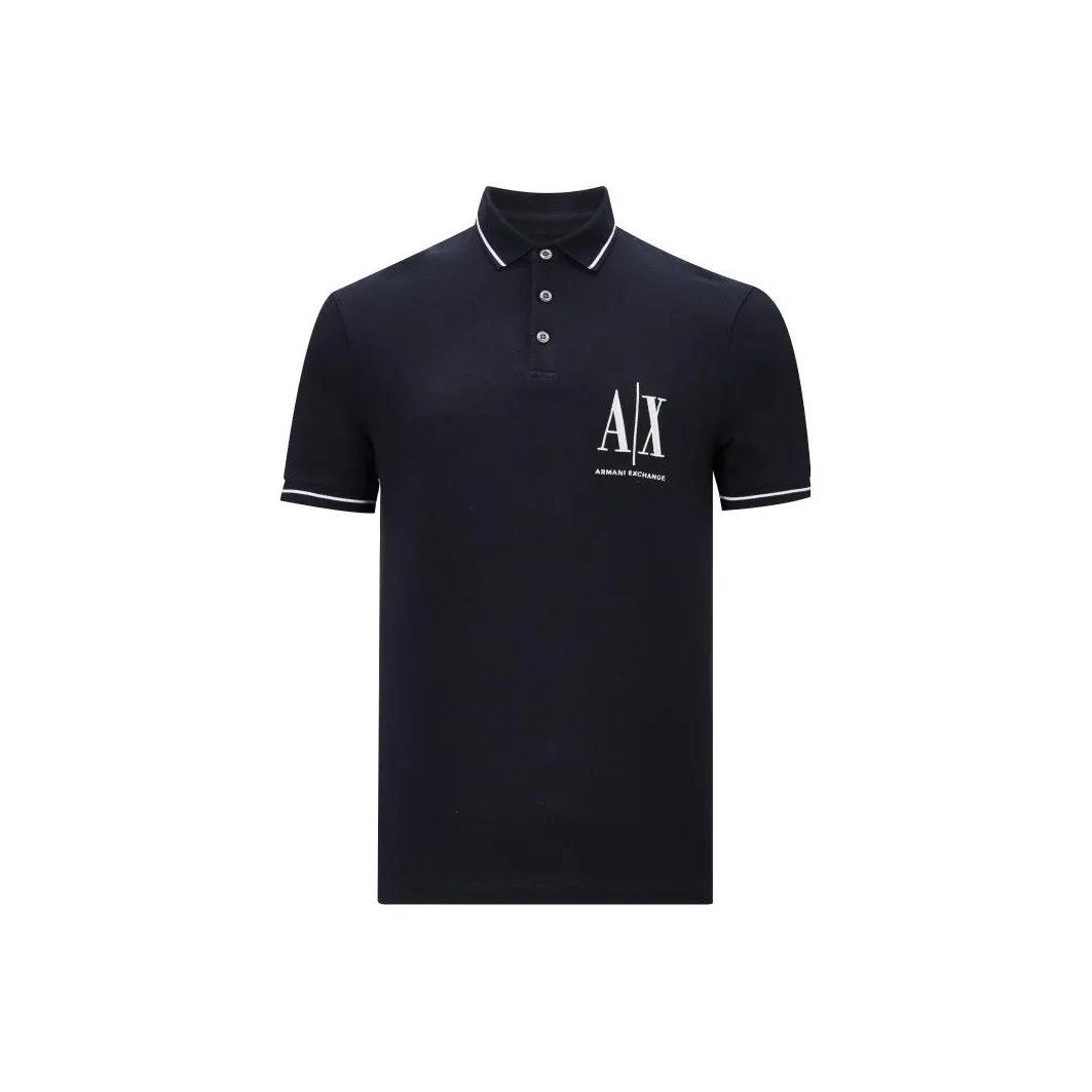 ARMANI EXCHANGE Polo Shirt Men's Blue