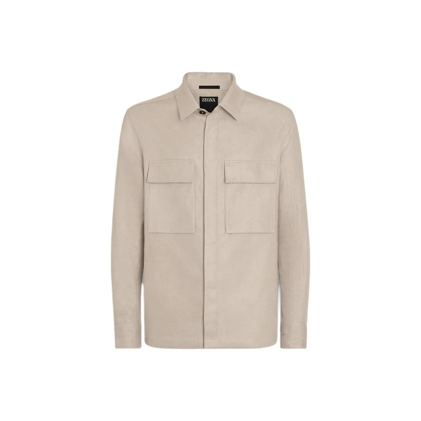 Zegna Chest pockets Linen Shirt