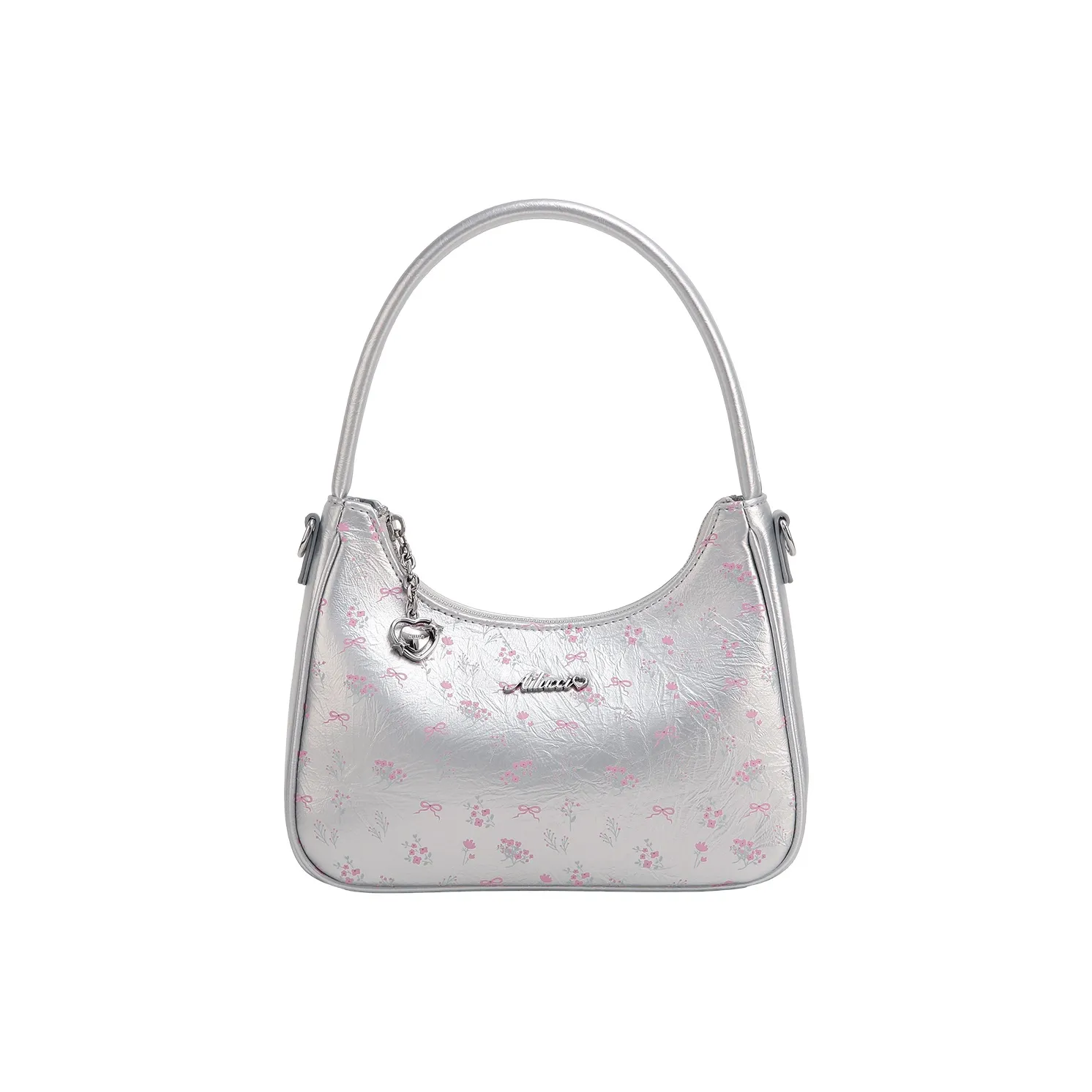 AILUXI Сумка через плечо из синтетической кожи сумка для женщин кристальная серебряно-розовая