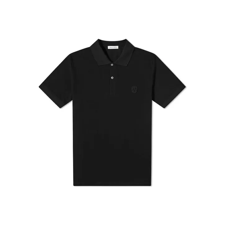 Alexander McQueen Поло Мужское Черное