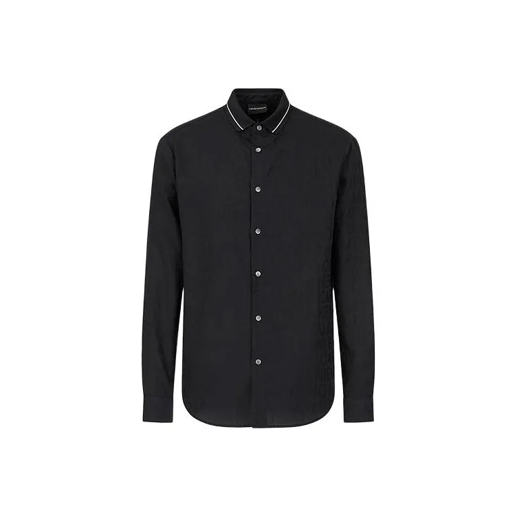 EMPORIO ARMANI Рубашка Мужская Темно-синяя