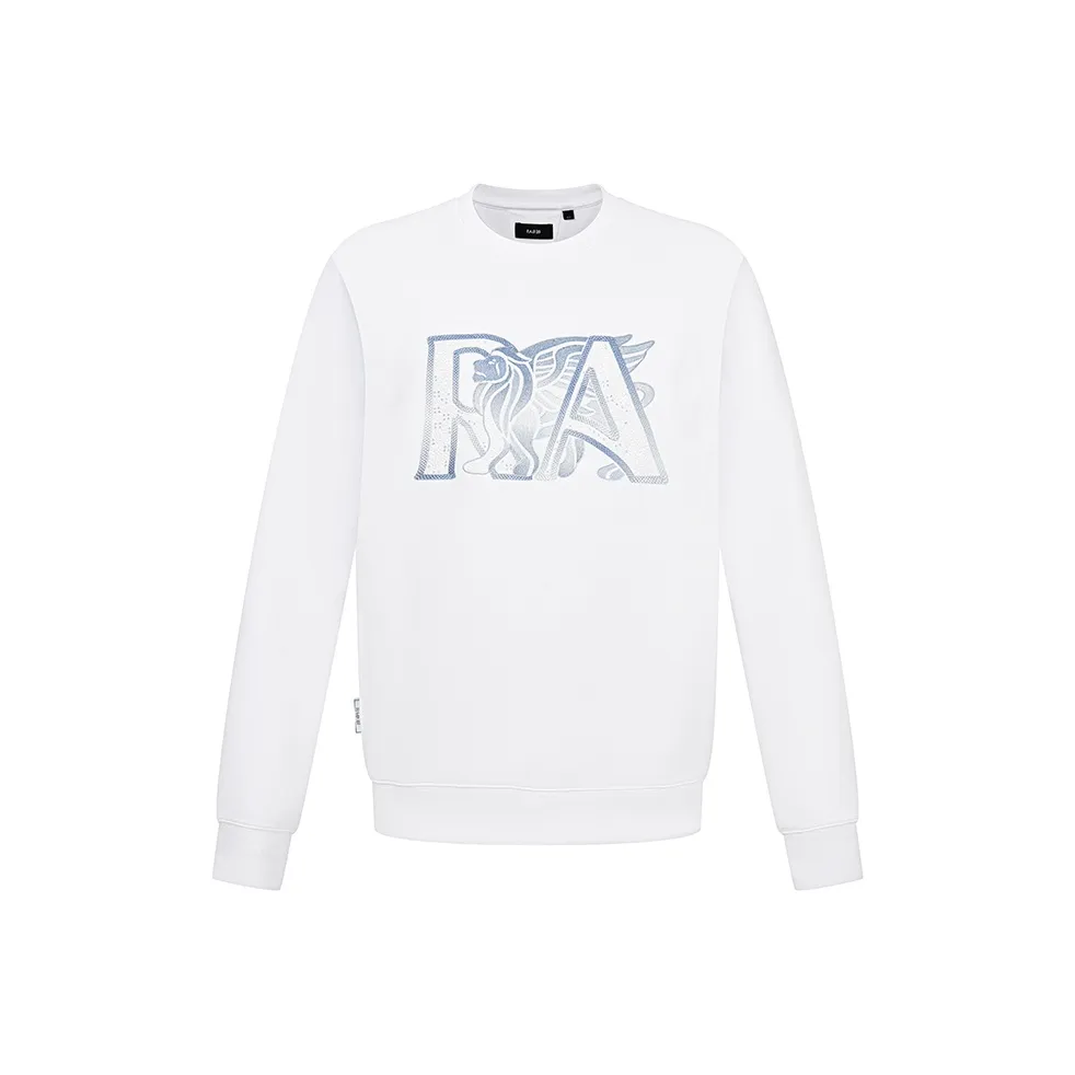 RARE Круглый вырез Свитшот Мужской Белый