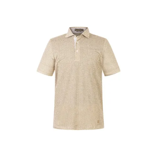 Corneliani Мужское Поло Желтого Цвета