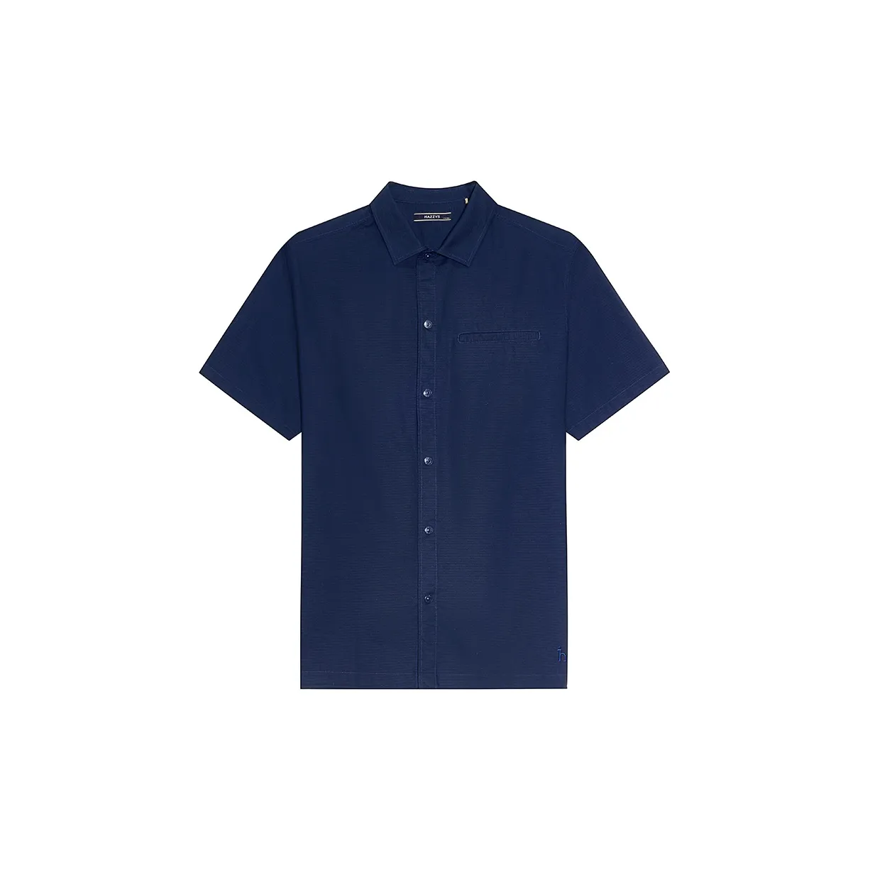 HAZZYS Short Sleeved Shirt Men's Dark Navy Blue