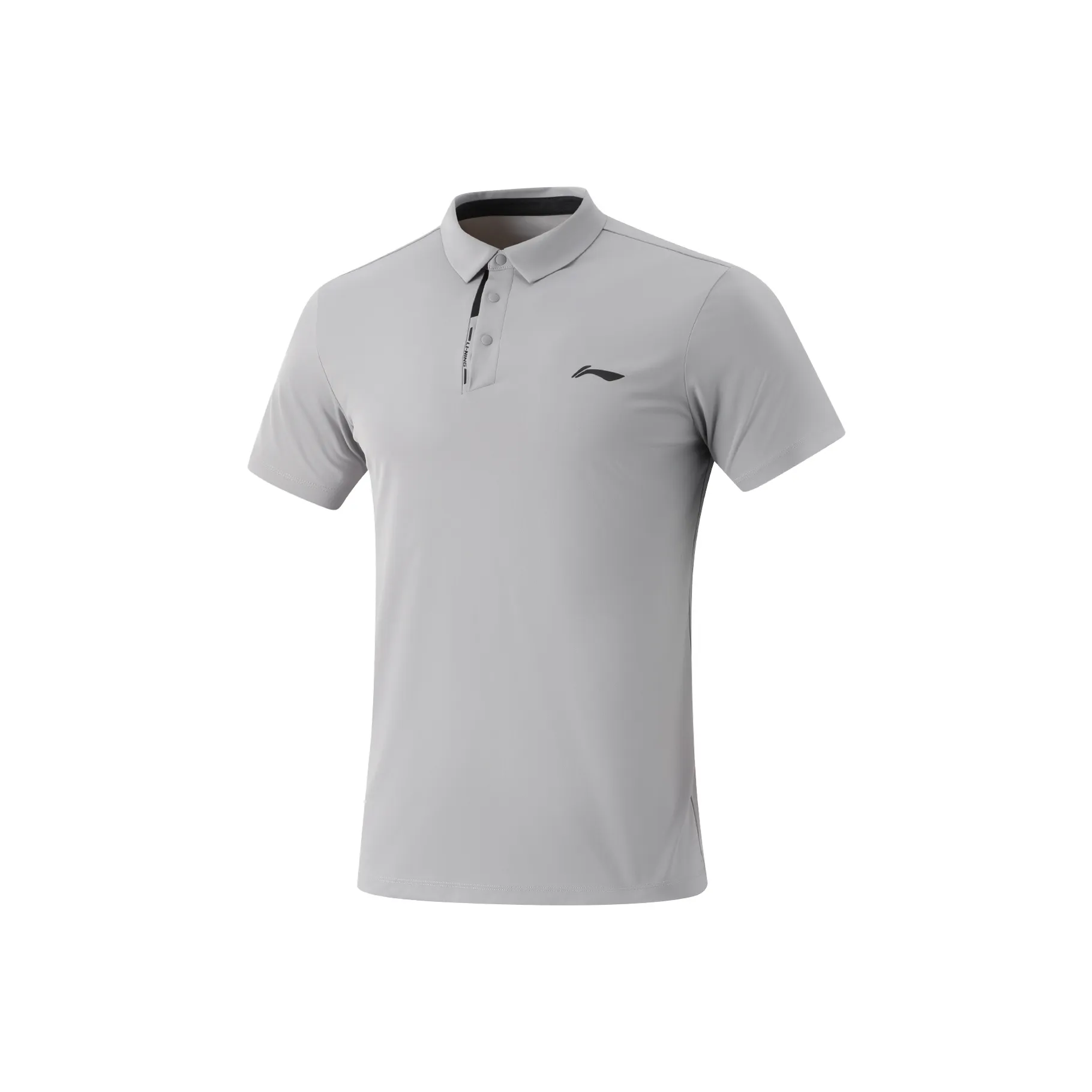 LiNing Fitness Series Polo Shirt Men's Geologic Gray