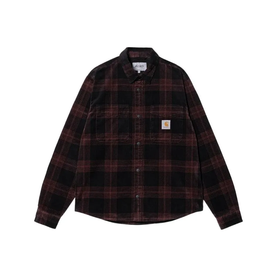 Carhartt WIP Темно-красные Мужские Рубашки