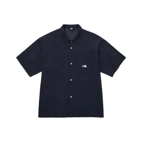 The North Face Темно-синие Мужские Рубашки