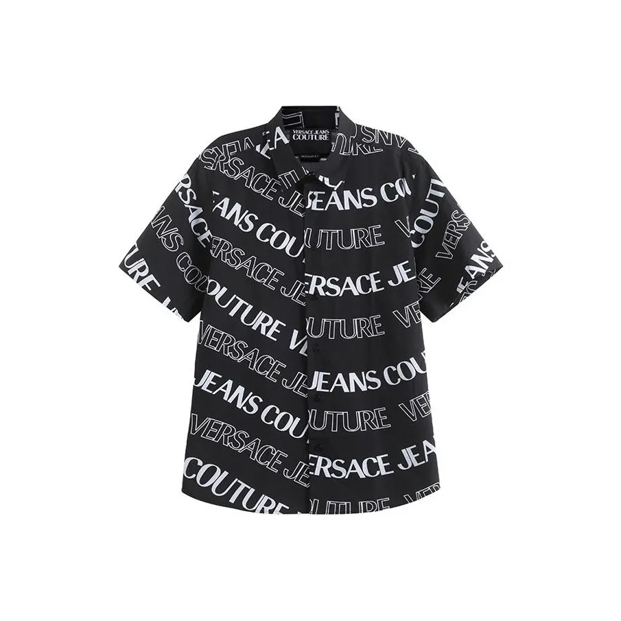VERSACE JEANS COUTURE SS24 Рубашка Мужская Черная