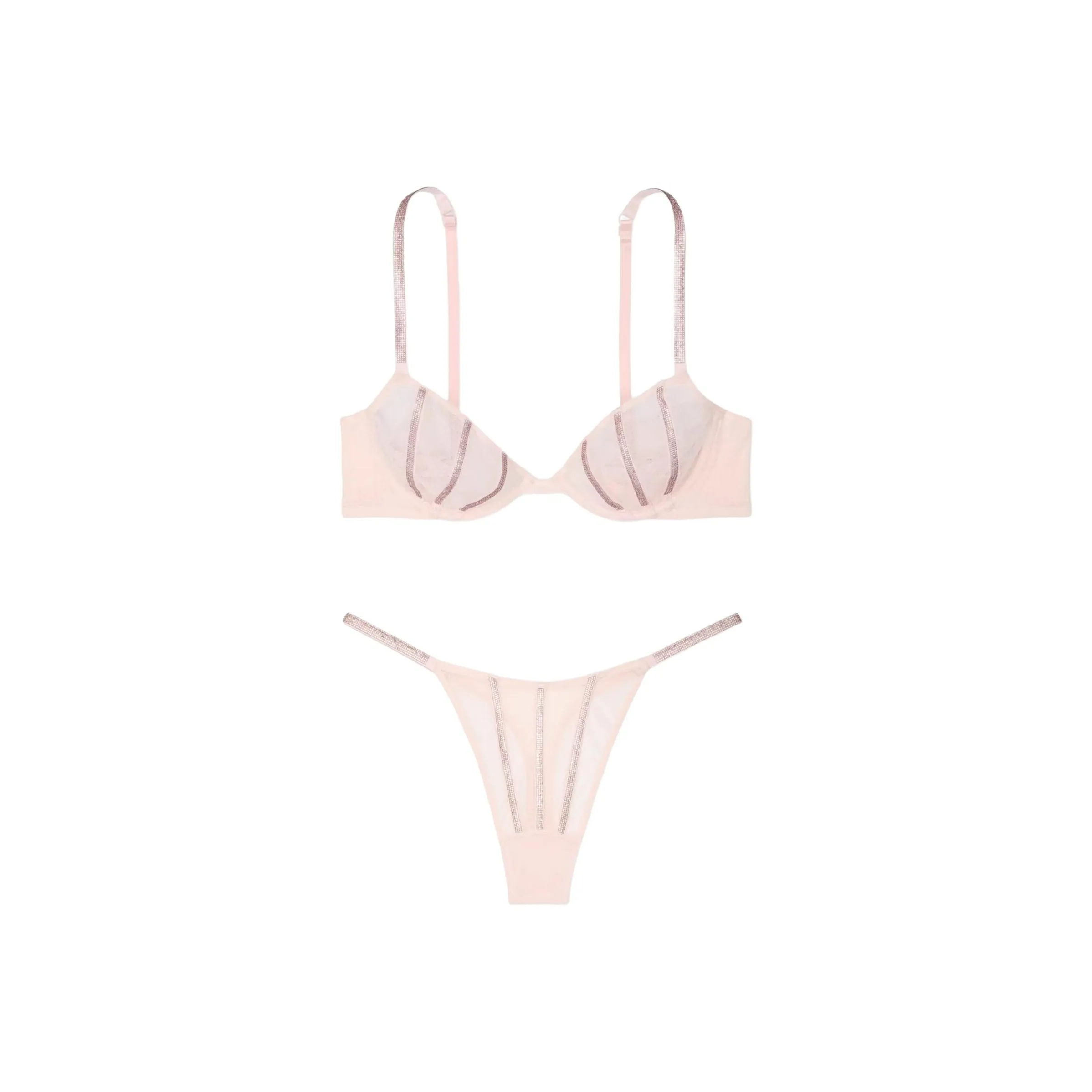 Victoria's Secret Комплект нижнего белья для женщин светло-розовый